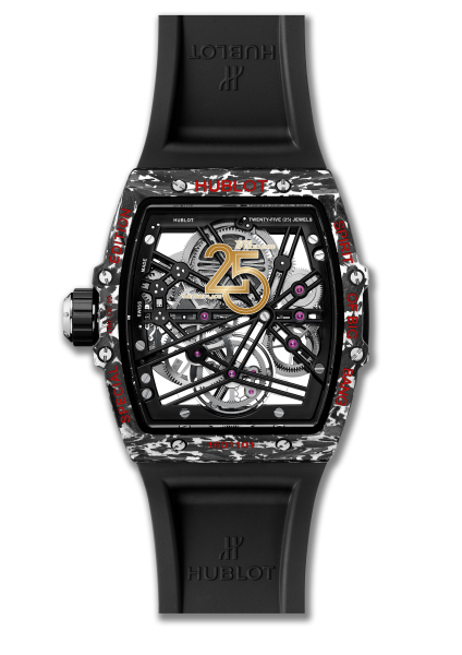 HUBLOT SPIRIT OF BIG BANG TOURBILLON 5-DAY POWER RESERVE THE TIME PLACE 25TH ANNIVERSARY