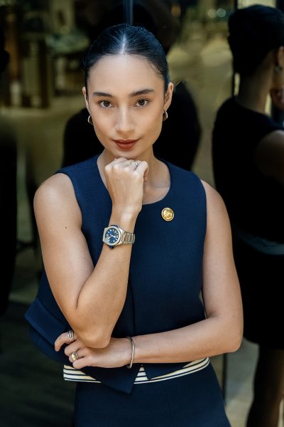 Actress model and singer Tatjana Saphira represents the Hublot Loves Art campaign