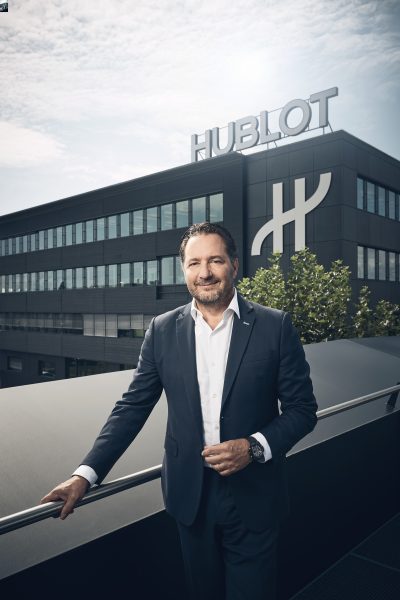 Hublot CEO Julien Tornare at the brands manufacture in Nyon