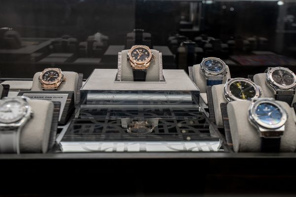 Hublot timepieces showcased at the brands corner in The Time Place Plaza Senayan