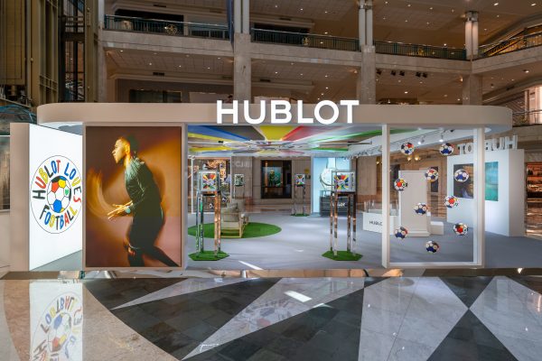 The Hublot Loves Football pop up at Plaza Senayan featured a vibrant visual display and interactive games