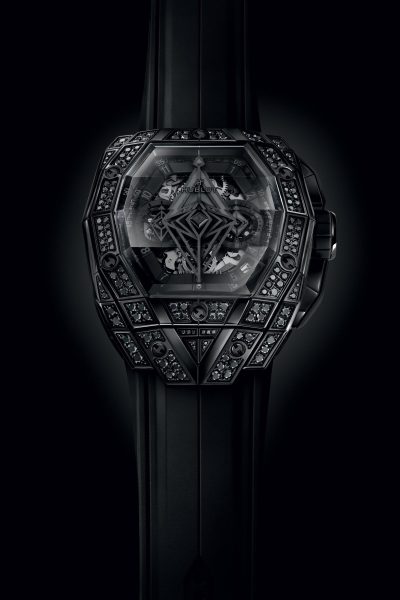 Spirit of Big Bang Sang Bleu All Black Pavé 42 mm PB