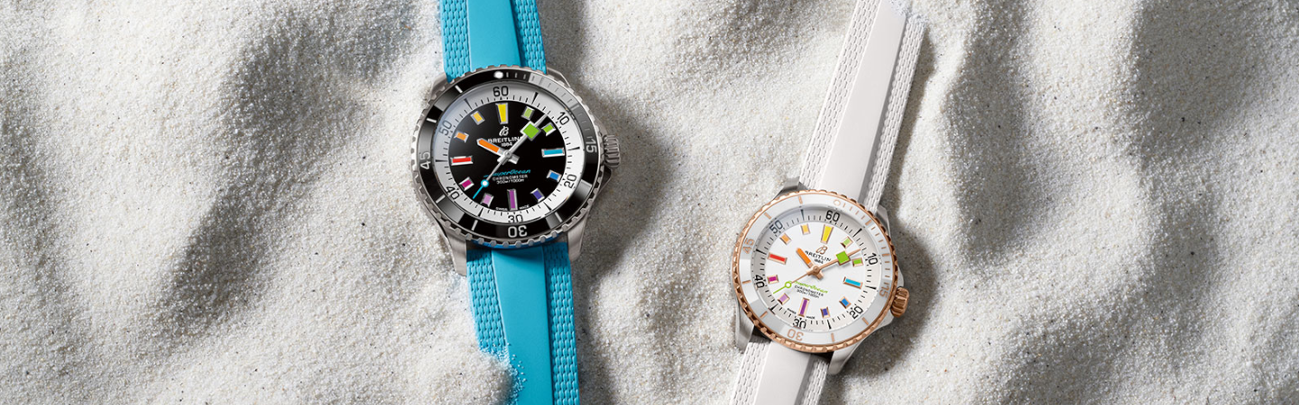 Ready for The Summer with The New Breitling SuperOcean Rainbow